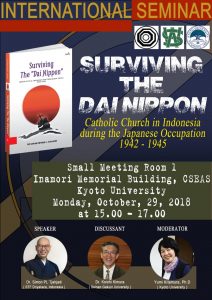 Seminar on Christianity during the Japanese Occupation in Indonesia (Oct 29)